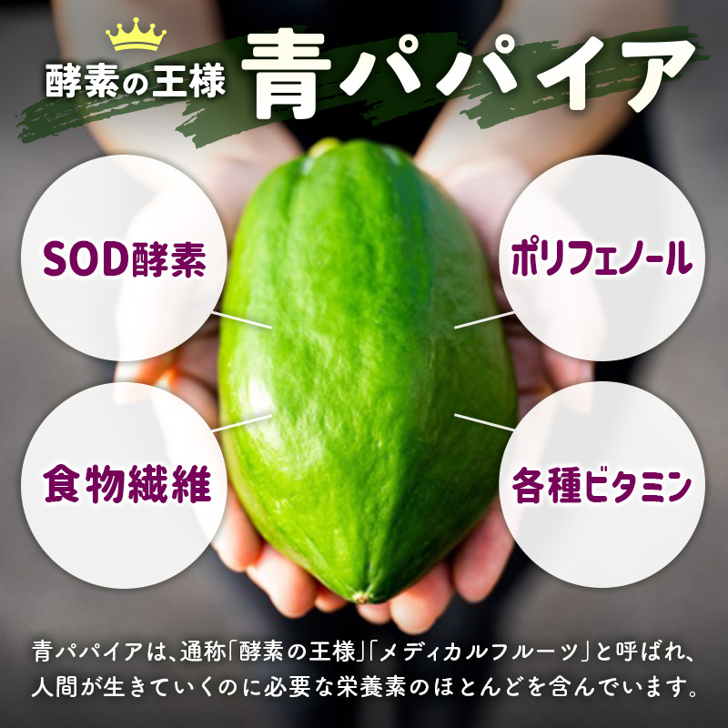 ［お試し］青パパイアパウダー（50g×1袋）皮ごと粉末タイプ ポスト投函【P9】