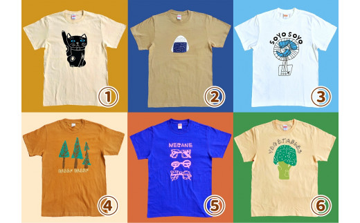 
オリジナル 手刷り Ｔシャツ（６種）メンズ レディース かわいい おしゃれ 通年 日用品 シャツ Sサイズ Mサイズ Lサイズ XLサイズ イラスト 人気 おすすめ
