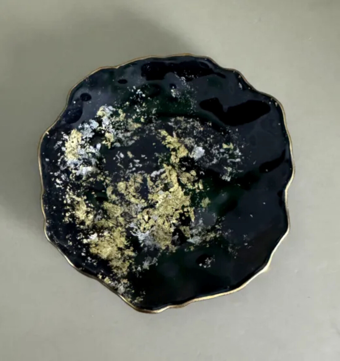 豆皿 口金ロック 古代金箔漆黒 ［NF172］ 303446_CU90080VC05