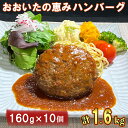 【ふるさと納税】おおいたの恵みハンバーグ1.6kg[160g×10個] ハンバーグ 冷凍 レンジ 大分の恵みハンバーグ ハンバーグ 国産 人気 牛肉 冷凍 豚肉 牛 ＜130-001_5＞