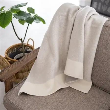 【Woolly】空気を含んだふんわりウール毛布(膝掛サイズ)【1501736】