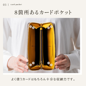  長財布 MURA グリーン/イエロー｜長財布
