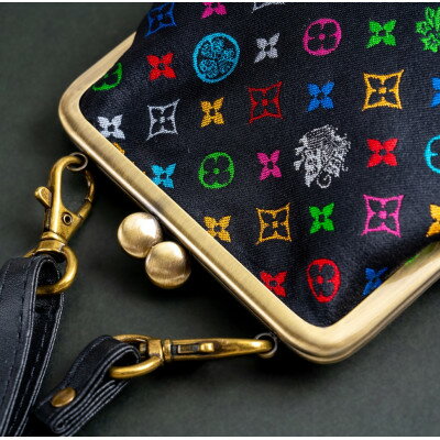 【ふるさと納税】スマホケース　モノグラム柄(ブラックバージョン)【1629648】