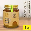 【ふるさと納税】北海道産天然はちみつ　アカシア　1kg【配送不可地域：離島・沖縄県】【1056694】