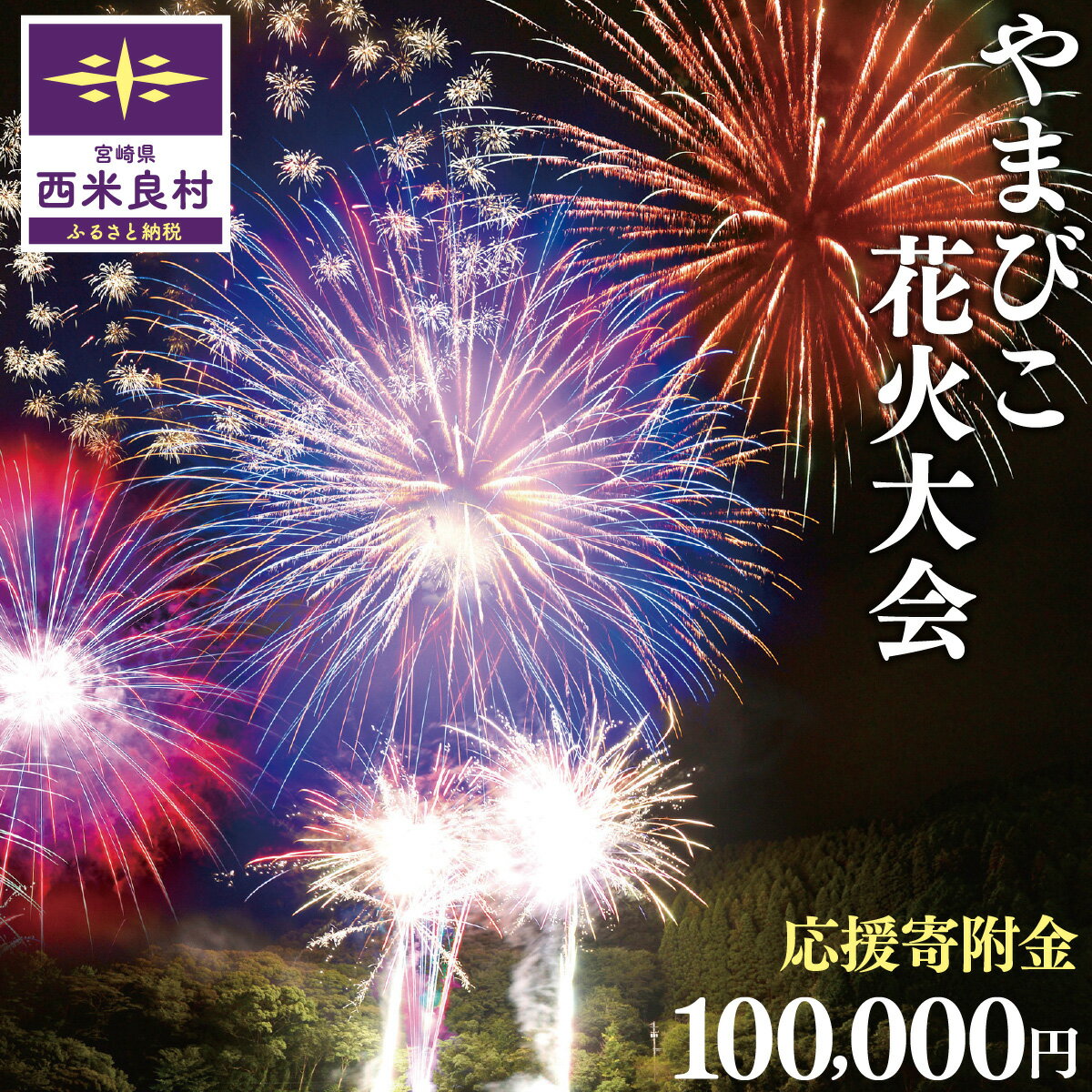 【ふるさと納税】第49回やまびこ花火大会応援寄付金 西米良村応援寄付金 100,000円 花火大会 夏 夏祭り 祭り イベント 花火 打ち上げ花火 ふるさと 応援 九州 宮崎県 西米良村