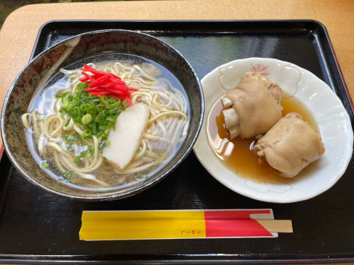 【そば処 玉家】てびちそば 4食セット【定期便】毎月3回