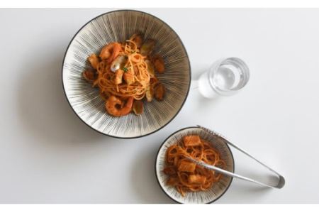 【波佐見焼 利左エ門窯】 Sen彫 盛鉢1客／取皿5枚 食器 皿 【natural69】 [QA40]