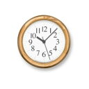 【ふるさと納税】Clock B Small / ナチュラル （YK15-04 NT）Lemnos レムノス 時計 工芸品 装飾品 民芸品 伝統技術 インテリア 掛け時計 　お届け：※申込状況によりお届け迄1～2ヶ月程度かかる場合があります。