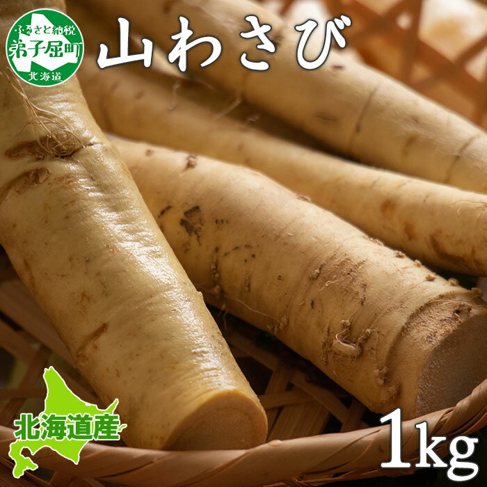 【ふるさと納税】 3165.天然 山わさび 1kg前後 山葵 ワサビ わさび 産地直送 薬味 肉 BBQ バーベキュー 焼き肉 送料無料 北海道 弟子屈町
