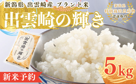 【先行予約・令和7年10月以降発送予定】新米予約 新潟県産 コシヒカリ ブランド米 「出雲崎の輝き」 5kg 出雲崎産 令和7年産 新潟県産コシヒカリ コシヒカリ白米 コシヒカリ精米 新米コシヒカリ 出雲崎町産コシヒカリ コシヒカリ こしひかり