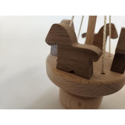 ふるさと納税 宍粟市 木のおもちゃ「メリーゴーランド」2個セット　AH15　 |  | 02