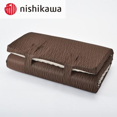 ふるさと納税 近江八幡市 【nishikawa/西川】良圧敷きふとん　丸巻きタイプ/セミダブルサイズ 配色:ブラウン |  | 03