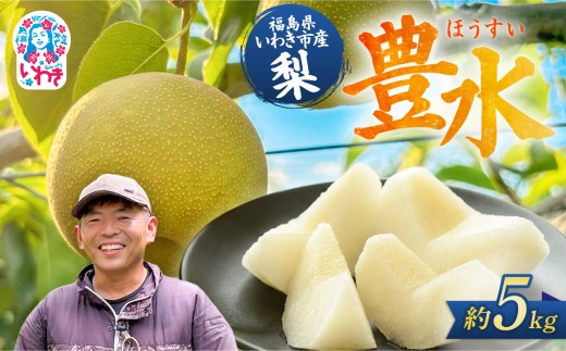 【先行予約】福島県 いわき市産 梨 ( 豊水 ) 約 5kg | 梨 ほうすい なし nasi 旬 果物 フルーツ 甘み 品種 果肉 果汁 たっぷり 果物 くだもの デザート fruit nasi 2026年産 長谷川梨園 先行予約 期間限定 果物 フルーツ 和梨 国産 新鮮 産地直送 甘い 濃厚果汁 ジューシー 瑞々しい シャキシャキ 数量限定 フレッシュ 季節限定 | HN002