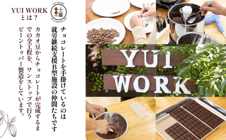 【YUI WORK】 生ガトーショコラ1本とオリジナルチョコレートバーおまかせ4枚 詰め合わせセット ｜埼玉県 草加市 Bean to Bar チョコ ケーキ デザート スイーツ ガトーショコラ 福祉
