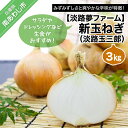 【ふるさと納税】【新玉ねぎ】淡路夢ファーム　新玉ねぎ（淡路玉三郎）3kg ◆配送3月上旬～5月中旬