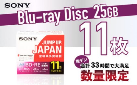 ソニー ブルーレイディスク 1層(25GB) 11枚パック 【04209-0166】 日用品 ブルーレイディスク 日用品 日本製 高品質 ストレージ 保存用 日用品 ＢＤ 日用品 日本製 高品質 スト