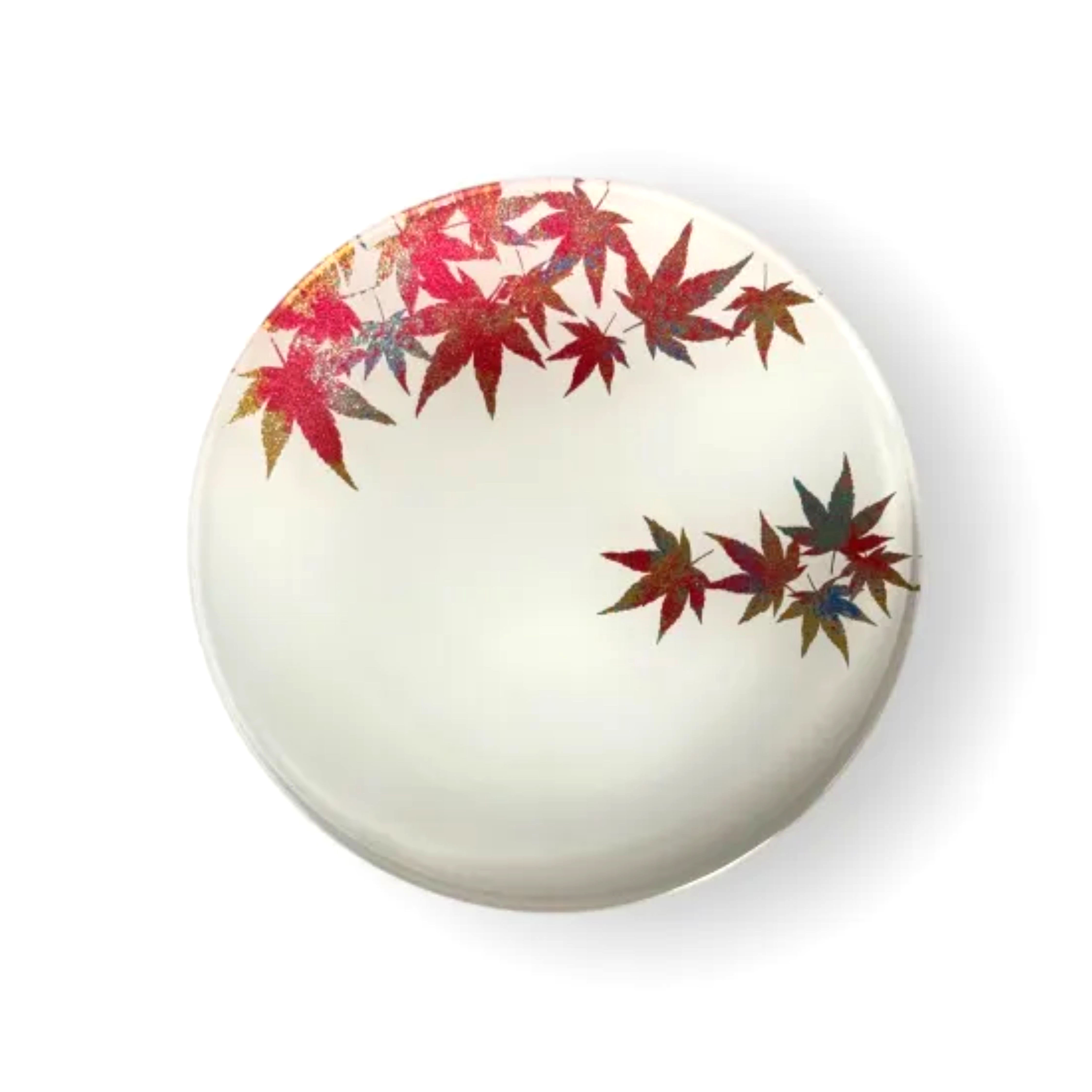 丸小皿 紅葉 純白 ［NF270］CU90100VC03