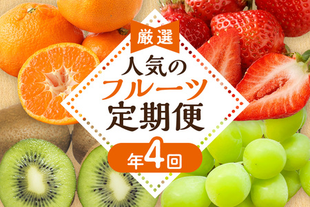 【定期便/年4回】フルーツ ＪＡむなかた厳選！人気のフルーツ定期便 _HB0140