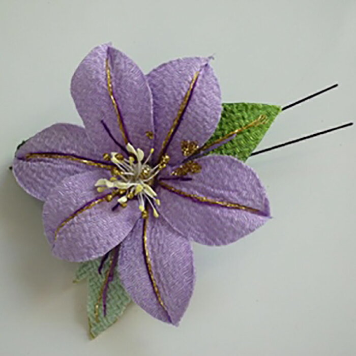 【ふるさと納税】髪飾り(てっせん)　らんまん 花 雑貨 造花 インテリア お祝い ギフト 贈答 人気 送料無料 高知市 【花工房美呂】[ATCO001]
