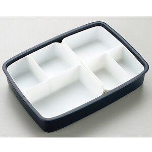 松花堂タイトランチボックス　1段/870ml　モダン＋　ＢＫ　121944-PO5S　5-137