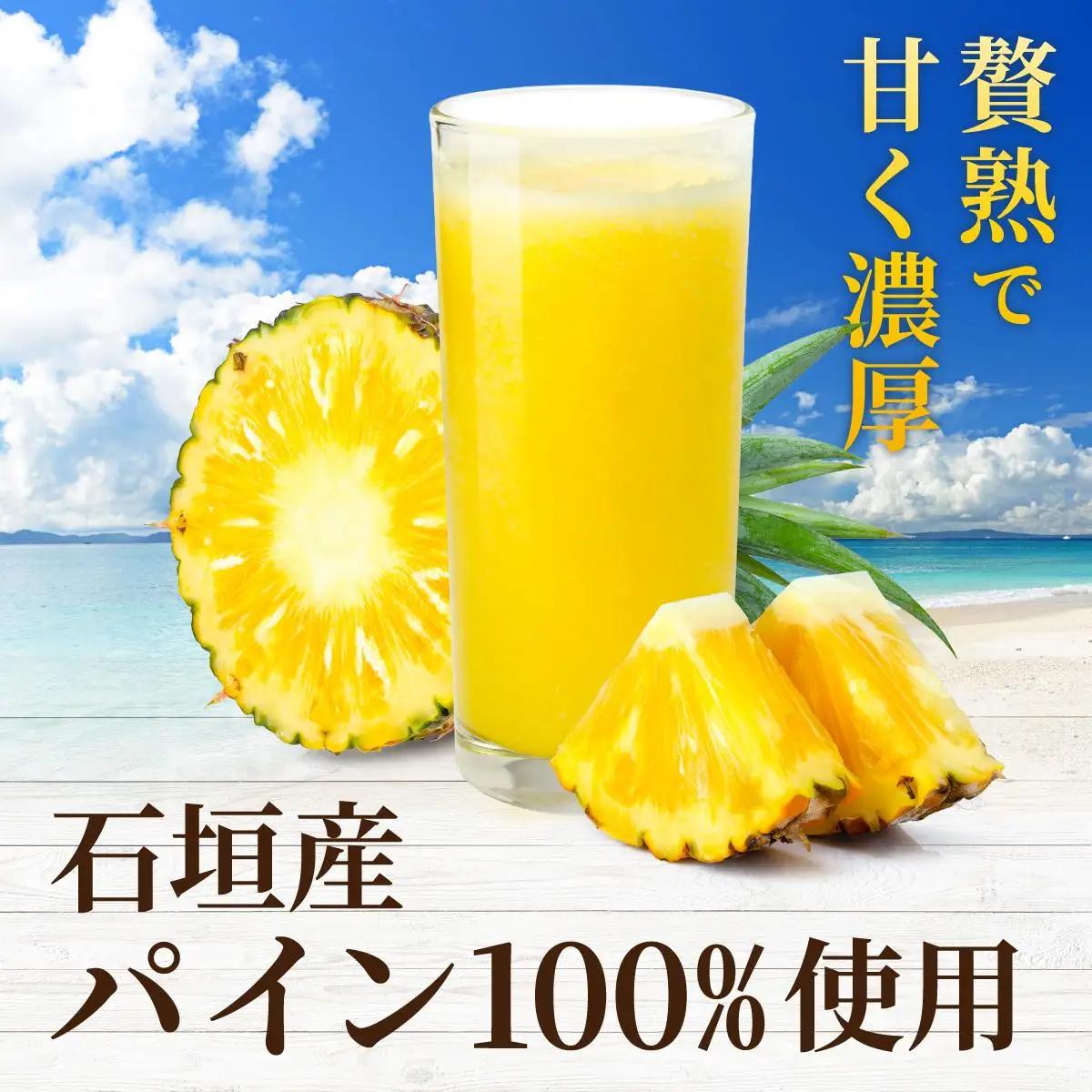 ジュース 贅熟 石垣島産パインアップルジュース(100%) 500ml×12本 パイナップル
