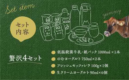 牧成舎 飛騨産生乳で作るこだわりの牛乳/ヨーグルトチーズの乳製品セット [B0096] 乳製品