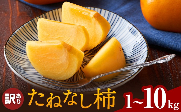 
                  たねなし柿 訳あり 選べる内容量 1kg 2kg 3kg 4kg 5kg 6kg 7kg 8kg 9kg 10kg 株式会社農業福祉研究機構《9月上旬-11月上旬頃出荷》和歌山県 紀の川市 送料無料 フルーツ 果物 柿 たねなし かき 旬 旬のフルーツ お取り寄せフルーツ ご家庭用
                