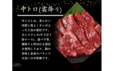馬刺し 食べ比べ100g 馬刺し