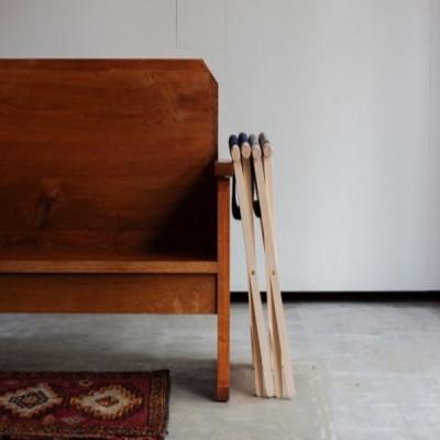 ふるさと納税 うきは市 杉工場 折りたたみイス (レッド) |  | 03