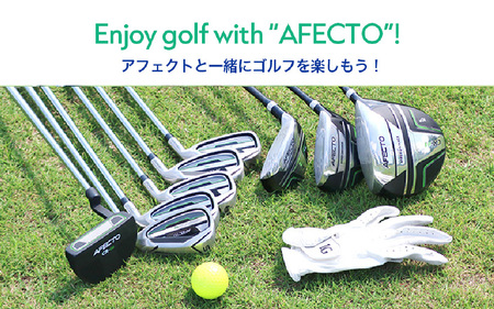 (メンズ 左打ち用 ブラック)AFECTO（アフェクト） CR-01メンズゴルフクラブセット - シリーズ販売累計22,000セット以上突破！