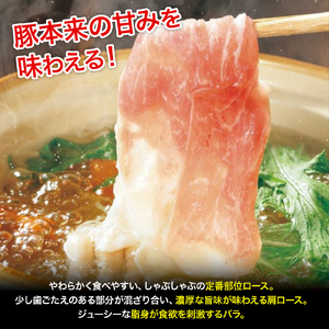 麦豚しゃぶしゃぶ3種食べ比べ 1.2kg（200g×6） 麦豚 四万十ポーク 豚しゃぶ 平野協同畜産 Ahc-A11