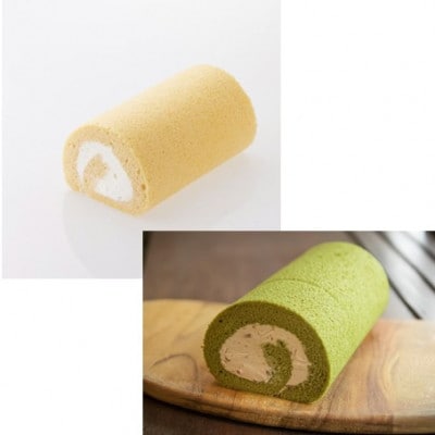 【グルテンフリー】高道(たかんど)ロール　2本セット　プレーン＆抹茶小豆(冷凍)麹スイーツ【配送不可地域：離島】【1701857】