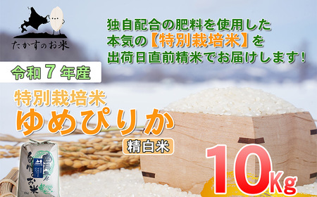 【令和7年産】 ゆめぴりか (精白米) 北海道 米 を代表する人気の品種 10kg 北海道 鷹栖町 たかすのお米 米 コメ こめ ご飯