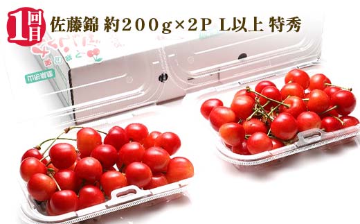 【2025年 先行予約】4回定期便 幸せを呼ぶ人気フルーツ6種便 さくらんぼ 桃 シャインマスカット ラ・フランス りんご 果物 くだもの 山形県 中山町 F4A-0487
