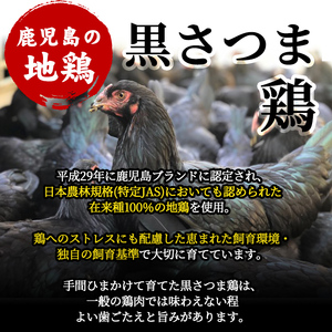A0-310 鹿児島県ブランド地鶏「黒さつま鶏」の炭火焼きセット(160g×4パック合計640g・簡易包装)柚子胡椒付【ウイングス】霧島市 国産 鶏 肉 鶏肉 鳥 若鶏 炭火焼 小分け おつまみ おか