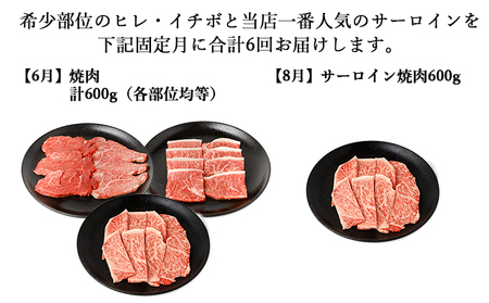 【年6回偶数月発送】伊賀牛 A5ヒレ・サーロイン・イチボ 定期便B 総合計約3.5kg【dido-tkb0024】