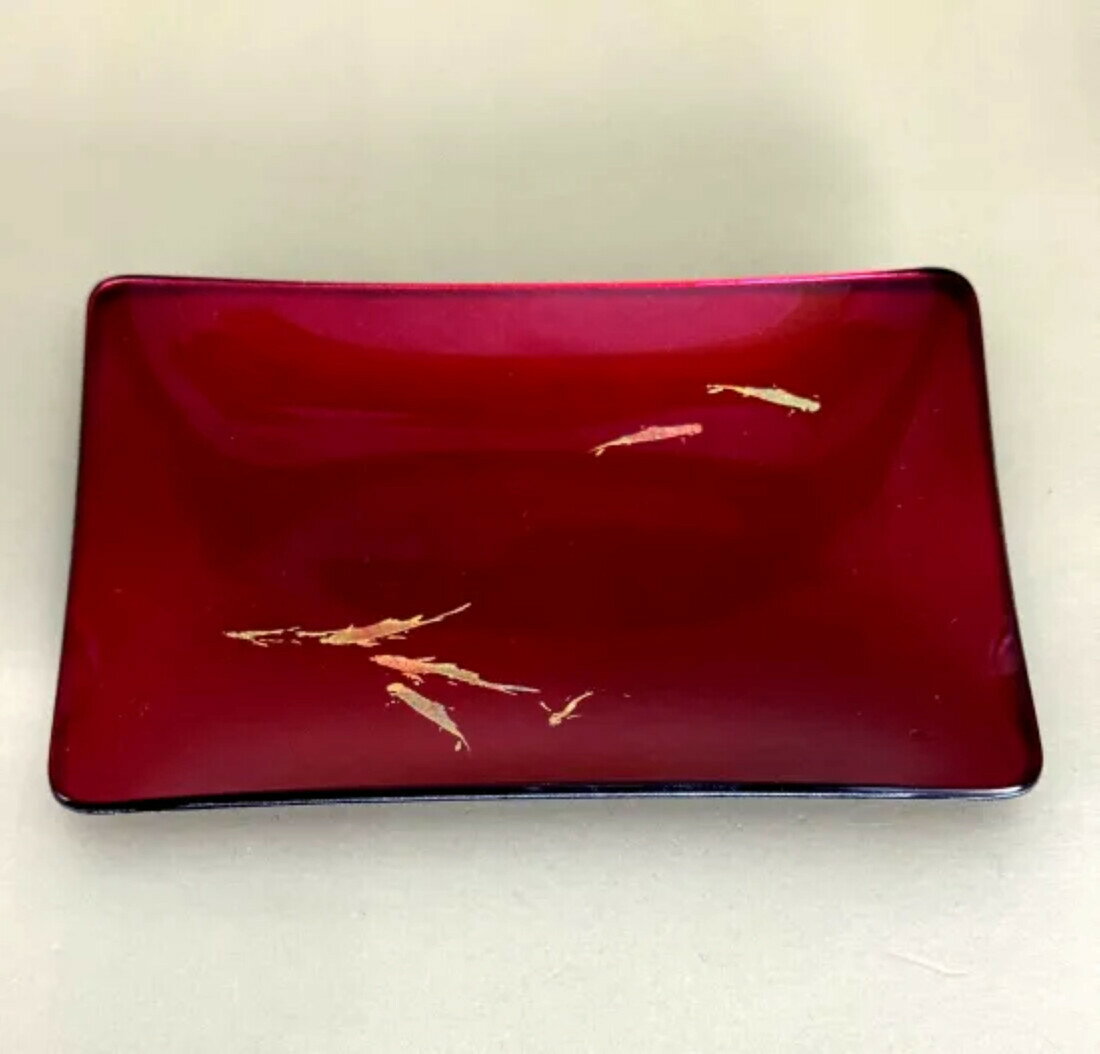 【ふるさと納税】【選べるカラー】 角小皿 鯉 ［NF133］ | 食器 パーティ 漆器 工芸品 クラフト 民芸 人気 おすすめ 送料無料 ギフト プレゼント 贈り物