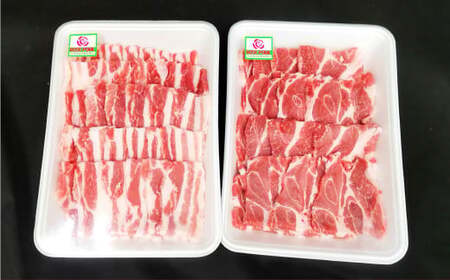 ローズポーク バラ肉400g・肩ロース肉400g食べ比べ焼肉セット (合計800g)  2種 セット 詰合せ 詰め合わせ 肉 お肉 豚肉 バラ肉 豚バラ肉 肩ロース ロース 豚肩ロース 焼き肉 焼肉 