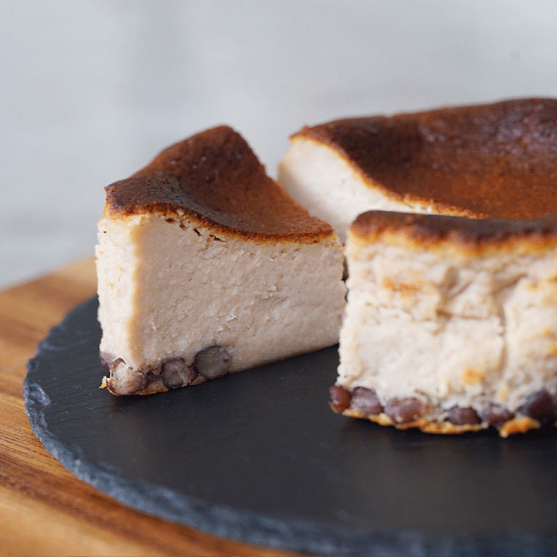 あんバスクチーズケーキ 山本満月堂 洋菓子 ケーキ おやつ お菓子 チーズケーキ 餡 兵庫県 洲本市 淡路島