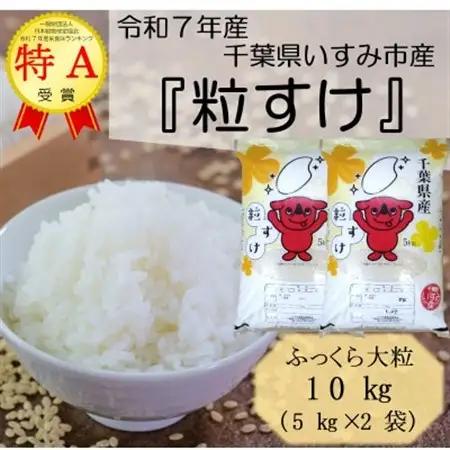 【令和8年産米】ふっくら大粒　千葉県いすみ市産粒すけ　精米10kg(5kg×2袋)_ 精米 米 _【1546627】