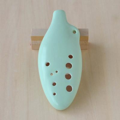 ふるさと納税 瑞浪市 美濃焼 オカリナよりも吹きやすい 『wakaba』 セラリーナ12音階 (たて型のオカリナ)