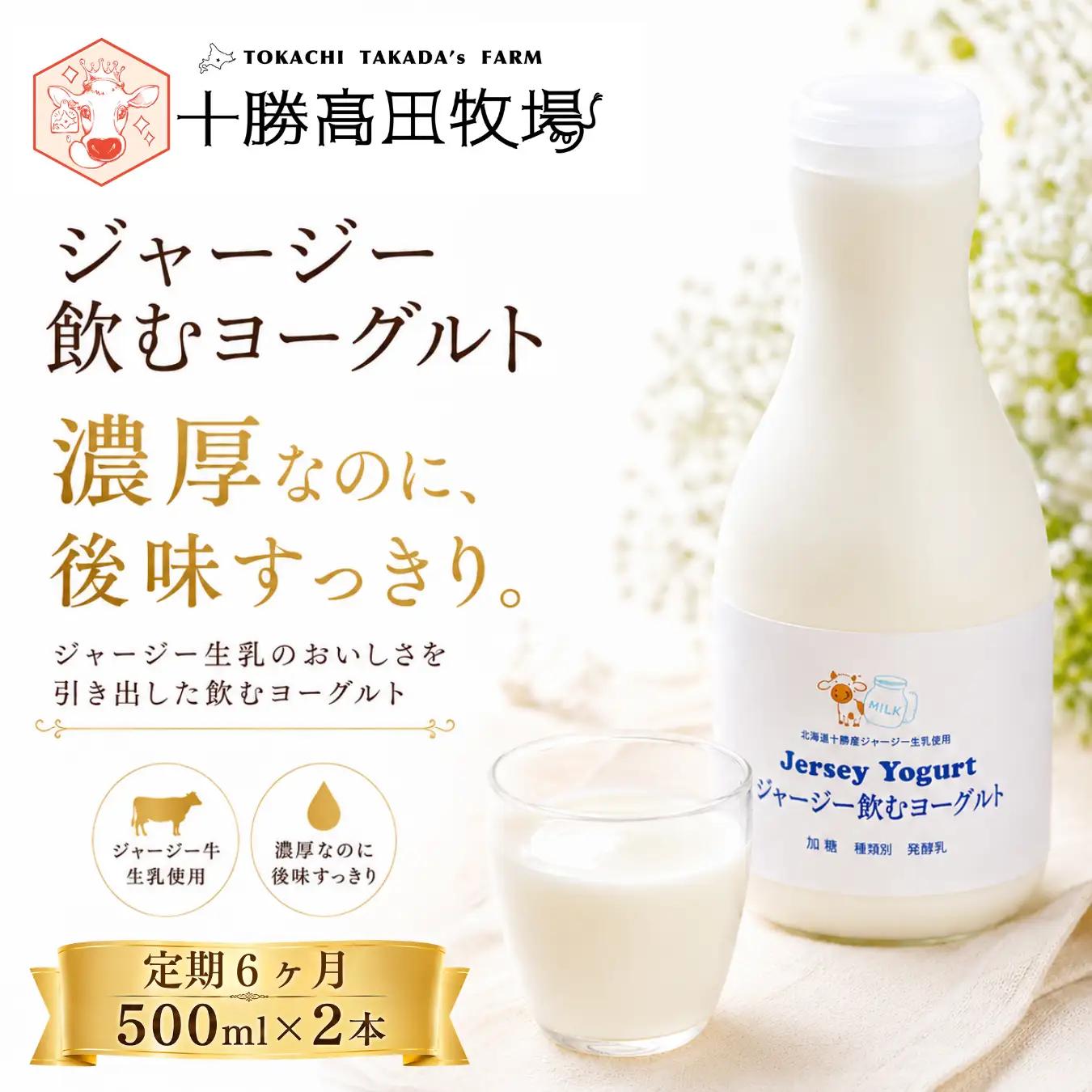【定期6ヶ月】ジャージー飲むヨーグルト 500ml ×2 SKM024