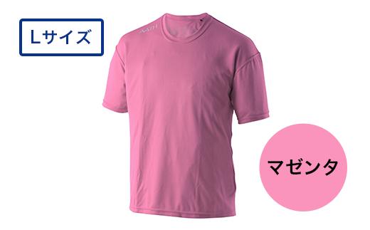 I4-04PA【カラー：マゼンタ サイズ：L】リカバリーウェア A.A.TH/ ハーフTシャツ（品番：AAJ99301）