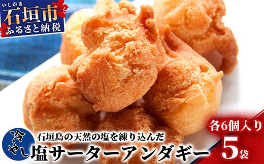
【合計30個】冷やし サーターアンダギー 6個 × 5袋 石垣島 塩サーターアンダギー【石垣島の天然の塩使用】沖縄県 石垣市 お菓子 スイーツ ご当地スイーツ TM-9
