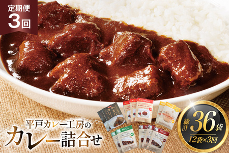 カレー セット カレー 5種 計12袋 セット 3回 定期便 [カレー工房NVfoods 長崎県 平戸市 hr42bgy400057]