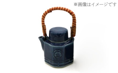 【美濃焼】高田焼 汽車 土瓶 セット (青色)【まる忠】 土瓶急須 土瓶 小 急須 きゅうす 高田焼 土瓶蒸し レトロ ティーポット [TCN006]