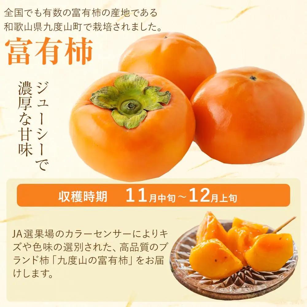 【2026年発送】九度山の富有柿 秀品 約7.5キロ　(３２～２２玉)｜柿