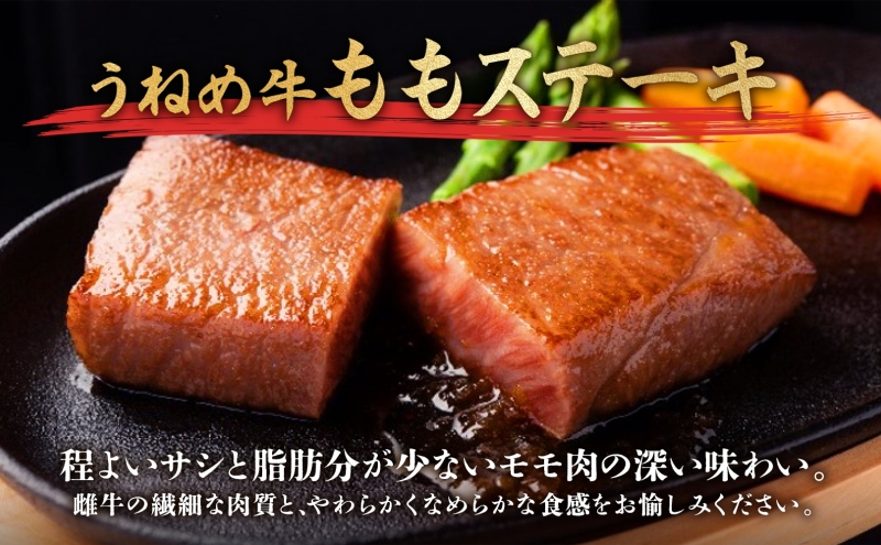 A5等級 うねめ牛 もも ステーキ 計600g 100g×6P 黒毛和牛 牛肉 お肉 雌牛 和牛 国産 牛肩 モモ 赤身 ステーキ 鉄板 肉厚 料理 焼き肉 焼肉 A5 お取り寄せ 人気 希少 高評価