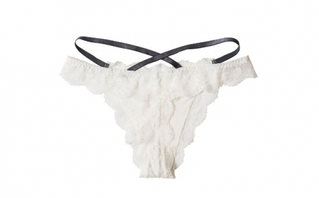 【履き心地もデザインも】ショーツ単品 Tバック White  yvesju イヴジュ イヴジュビリー ブラジャー ノンワイヤー ナイトブラ 育乳 下着 ランジェリー ブラ 盛れる 谷間 楽 レース 補