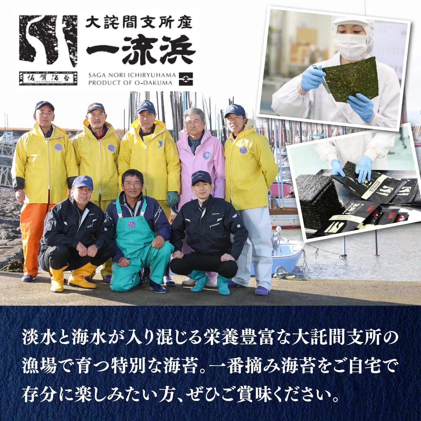 【全6回定期便】佐賀海苔 一流浜 一番摘み「無選別品」全形25枚（計150枚） / 海苔 のり 定期便 / 佐賀県 / 佐賀海苔一流浜[41AABJ005]